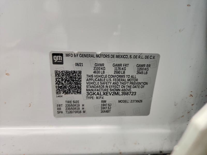 Aukcja sprzedaży 2021 Gmc Terrain, vin: 3GKALXEV2ML398723, numer aukcji: 51353316
