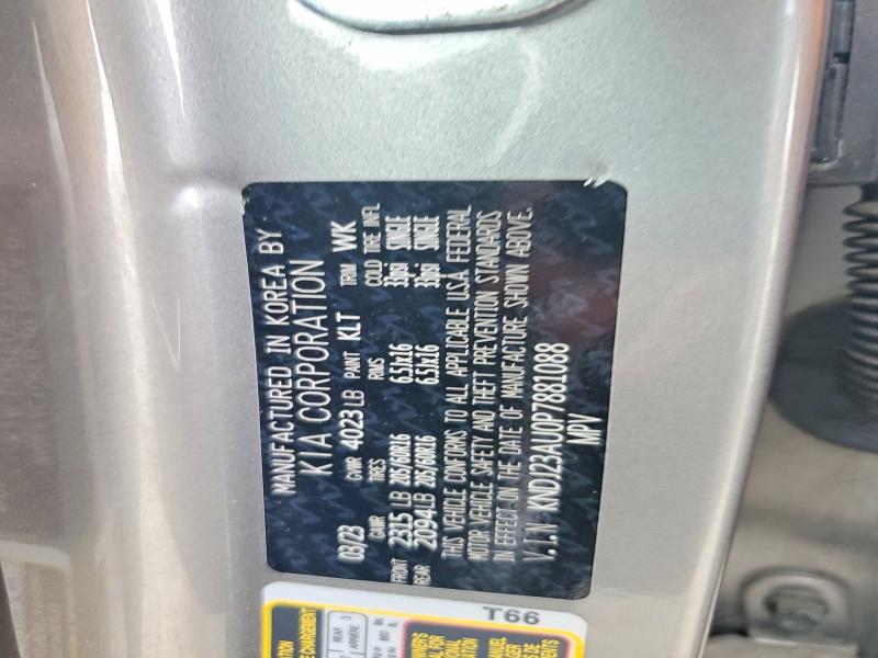 2023 Kia Soul მანქანა იყიდება აუქციონზე, vin: KNDJ23AU0P7881088, აუქციონის ნომერი: 49817316