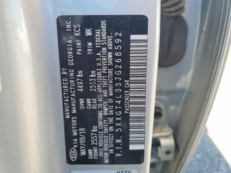 Auction sale of the 2018 Kia Optima, vin: 5XXGT4L33JG268592, lot number: 51423666