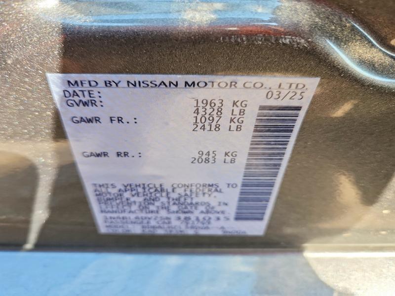 51138106 :رقم المزاد ، 1N4BL4DV2SN381035 vin ، 2025 Nissan Altima مزاد بيع
