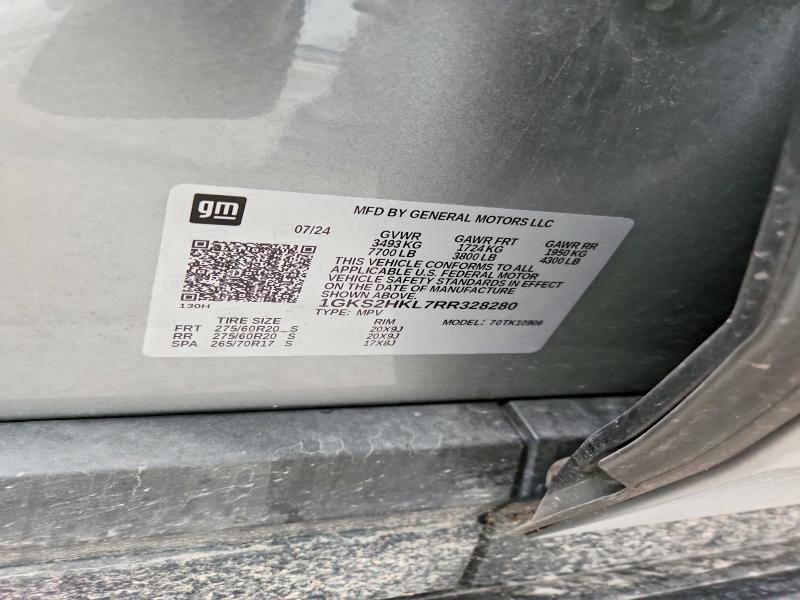 49456816 :رقم المزاد ، 1GKS2HKL7RR328280 vin ، 2024 Gmc Yukon Xl مزاد بيع