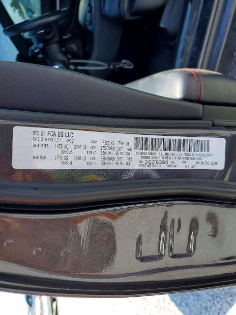 Продаж на аукціоні авто 2016 Dodge Durango, vin: 1C4SDJCT4GC383829, номер лоту: 50530936