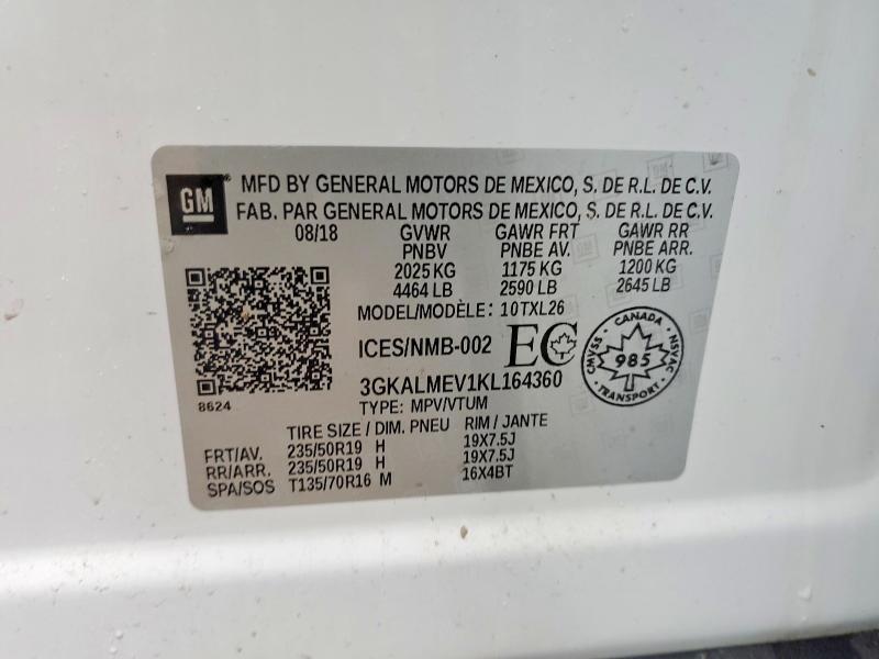 Продажа на аукционе авто 2019 Gmc Terrain, vin: 3GKALMEV1KL164360, номер лота: 49579216