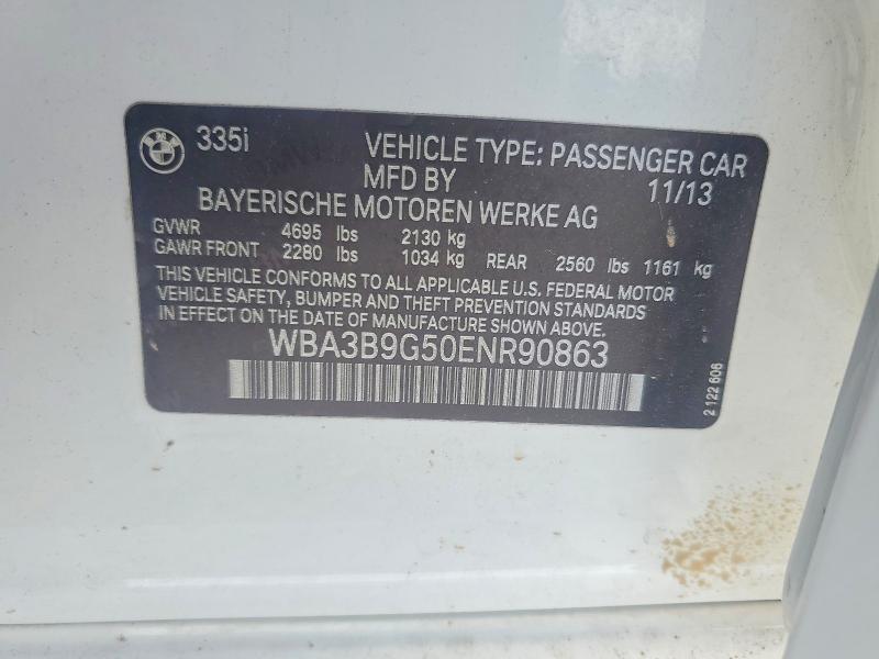 Продажа на аукционе авто 2014 Bmw 335, vin: WBA3B9G50ENR90863, номер лота: 51654766