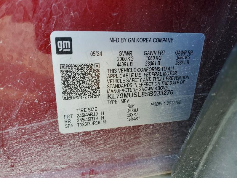 Продаж на аукціоні авто 2025 Chevrolet Trailblazer, vin: KL79MUSL8SB033276, номер лоту: 48927276