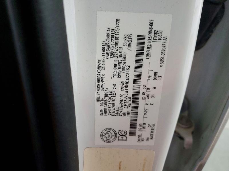 Продажа на аукционе авто 2017 Ford F350, vin: 1FT8W3BT5HEB72162, номер лота: 48099396