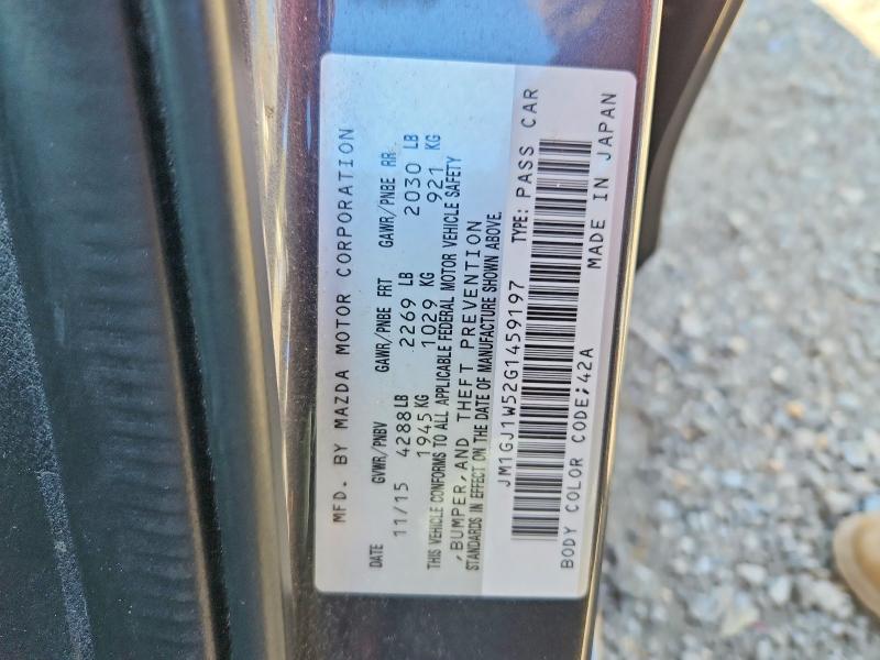 48718906 :رقم المزاد ، JM1GJ1W52G1459197 vin ، 2016 Mazda 6 مزاد بيع