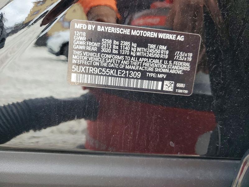 Aukcja sprzedaży 2019 Bmw X3, vin: 5UXTR9C55KLE21309, numer aukcji: 50692696