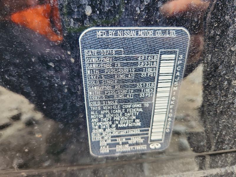 50361766 :رقم المزاد ، 3PCAJ5M16KF106250 vin ، 2019 Infiniti Qx50 مزاد بيع