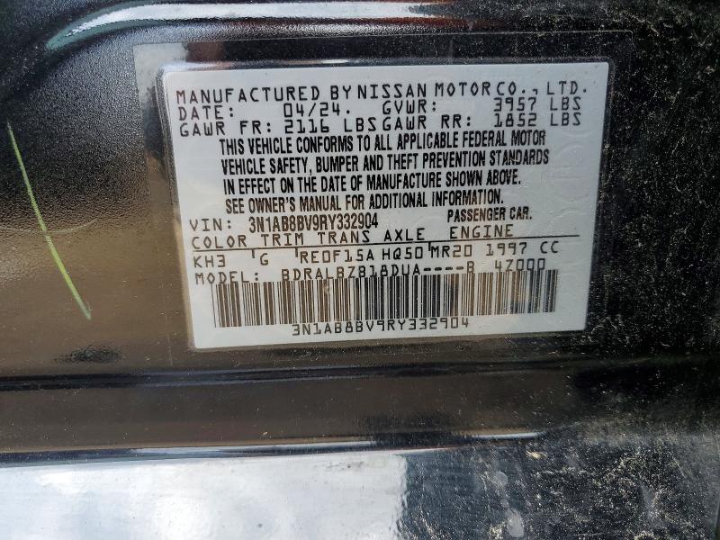 Продажа на аукционе авто 2024 Nissan Sentra, vin: 3N1AB8BV9RY332904, номер лота: 50776576
