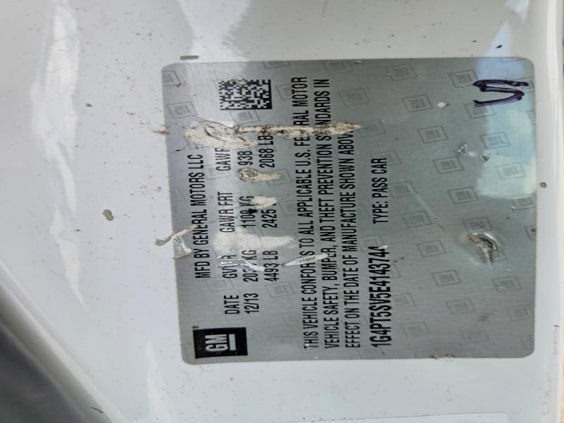 51124586 :رقم المزاد ، 1G4PT5SV5E4143744 vin ، 2014 Buick Verano مزاد بيع