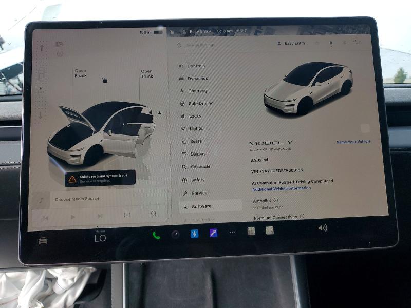 2026 Tesla Model Y მანქანა იყიდება აუქციონზე, vin: 7SAYGDED5TF380155, აუქციონის ნომერი: 49599086