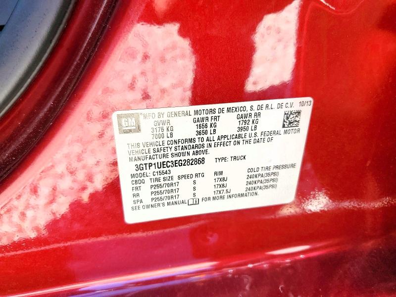 Продажа на аукционе авто 2014 Gmc Sierra, vin: 3GTP1UEC3EG282868, номер лота: 50592896