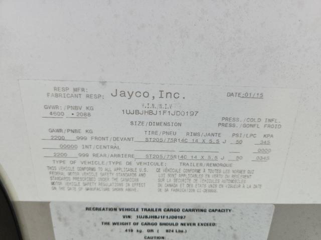Aukcja sprzedaży 2015 Jayco Jay Feathr, vin: 1UJBJHBJ1F1JD0197, numer aukcji: 48667316