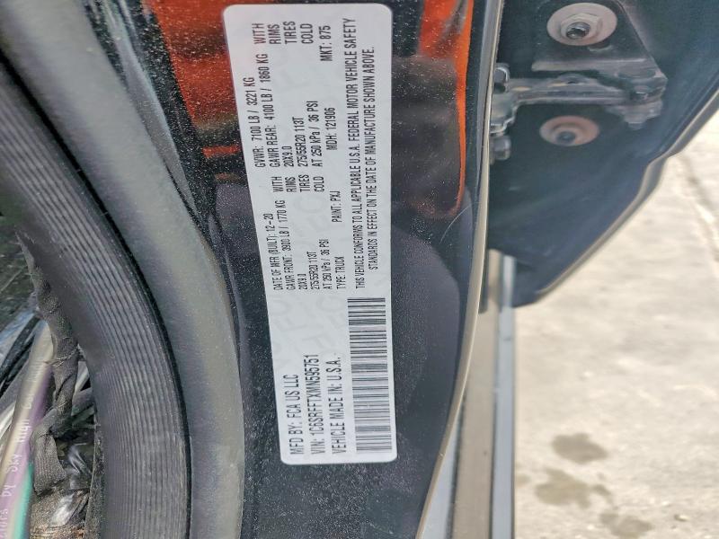 49802526 :رقم المزاد ، 1C6SRFFTXMN595751 vin ، 2021 Ram 1500 مزاد بيع