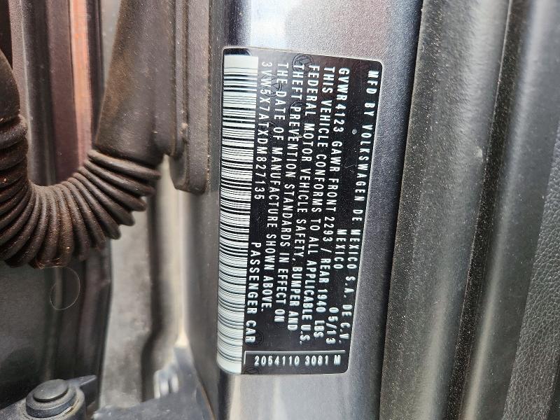 49826746 :رقم المزاد ، 3VW5X7ATXDM827135 vin ، 2013 Volkswagen Beetle مزاد بيع