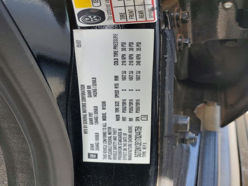 Aukcja sprzedaży 2007 Hummer H3, vin: 5GTDN13E178244759, numer aukcji: 50279456