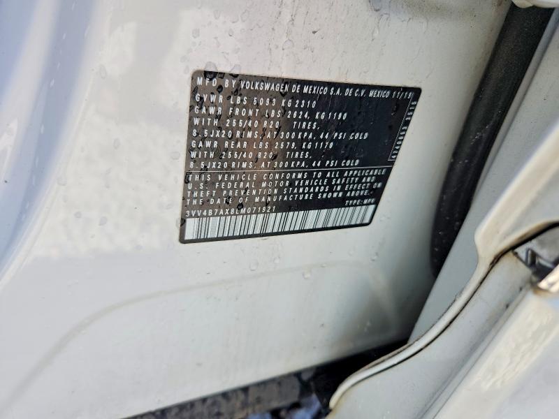 Продажа на аукционе авто 2020 Volkswagen Tiguan, vin: 3VV4B7AX8LM071921, номер лота: 51505656