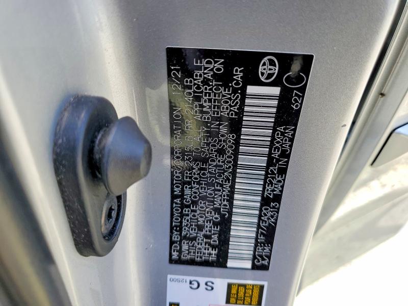 Продажа на аукционе авто 2022 Toyota Corolla, vin: JTDFPMAE2N3009098, номер лота: 51107916