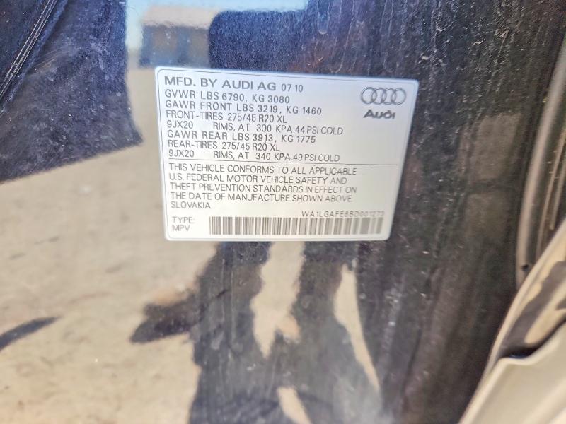 Продаж на аукціоні авто 2011 Audi Q7, vin: WA1LGAFE6BD001273, номер лоту: 48977006