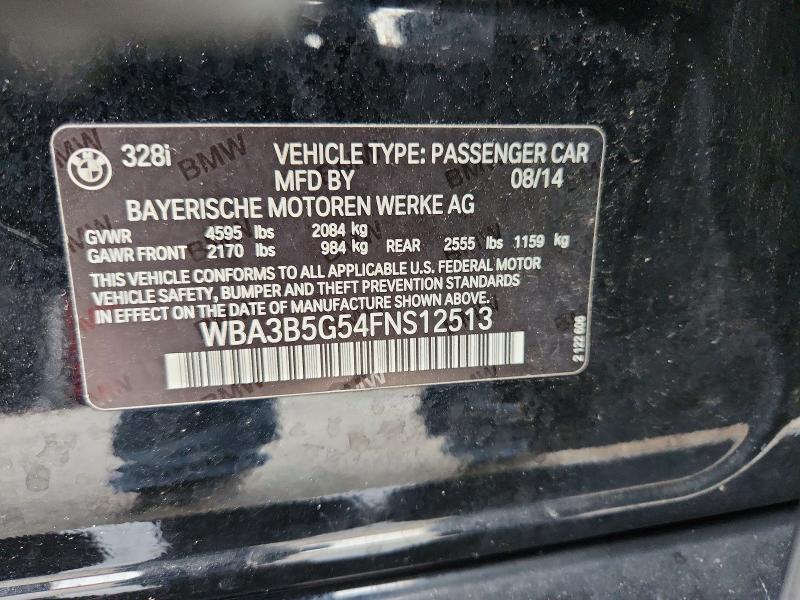 Продажа на аукционе авто 2015 Bmw 328, vin: WBA3B5G54FNS12513, номер лота: 50681836
