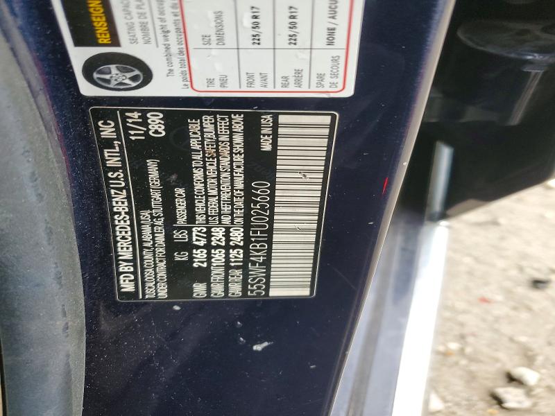 Aukcja sprzedaży 2015 Mercedes-benz C, vin: 55SWF4KB1FU025660, numer aukcji: 51428746