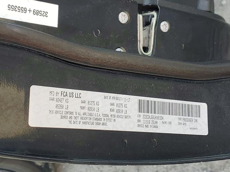 49906146 :رقم المزاد ، 2C3CDXJG0JH181334 vin ، 2018 Dodge Charger مزاد بيع