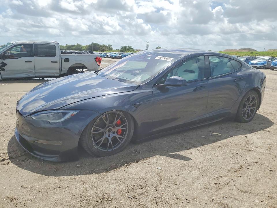 2024 Tesla Model S მანქანა იყიდება აუქციონზე, vin: 5YJSA1E6XRF538745, აუქციონის ნომერი: 48969586