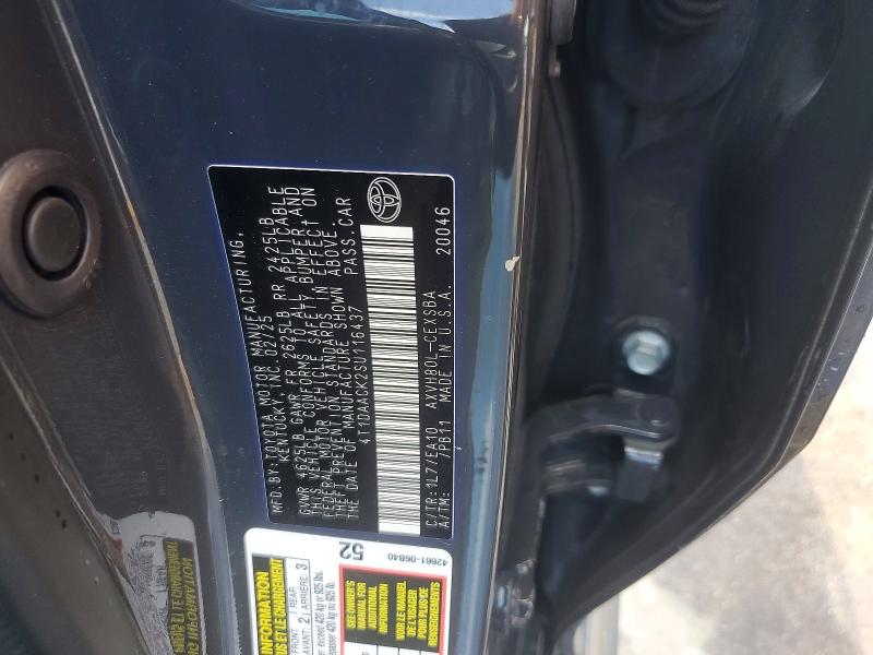 49274166 :رقم المزاد ، 4T1DAACK2SU116437 vin ، 2025 Toyota Camry مزاد بيع