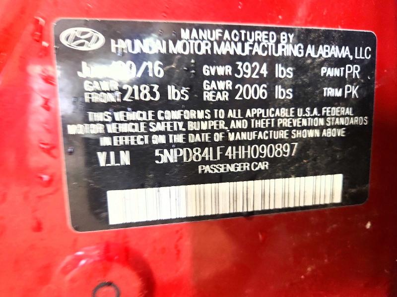 Продажа на аукционе авто 2017 Hyundai Elantra, vin: 5NPD84LF4HH090897, номер лота: 47575546