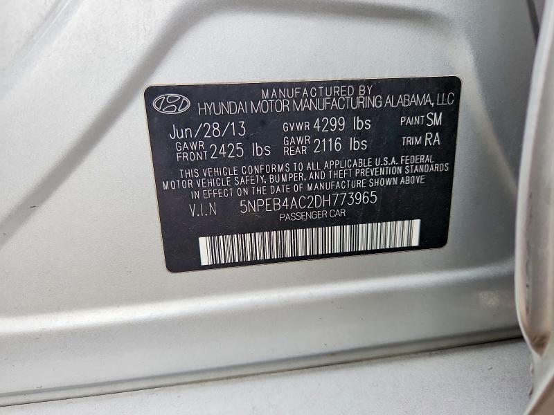 Продаж на аукціоні авто 2013 Hyundai Sonata, vin: 5NPEB4AC2DH773965, номер лоту: 49575206