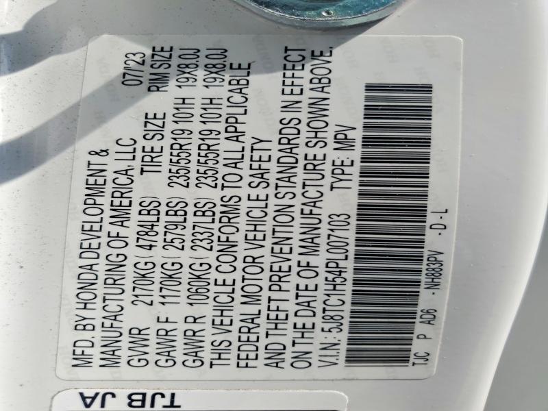 Aukcja sprzedaży 2023 Acura Rdx, vin: 5J8TC1H54PL007103, numer aukcji: 50130076