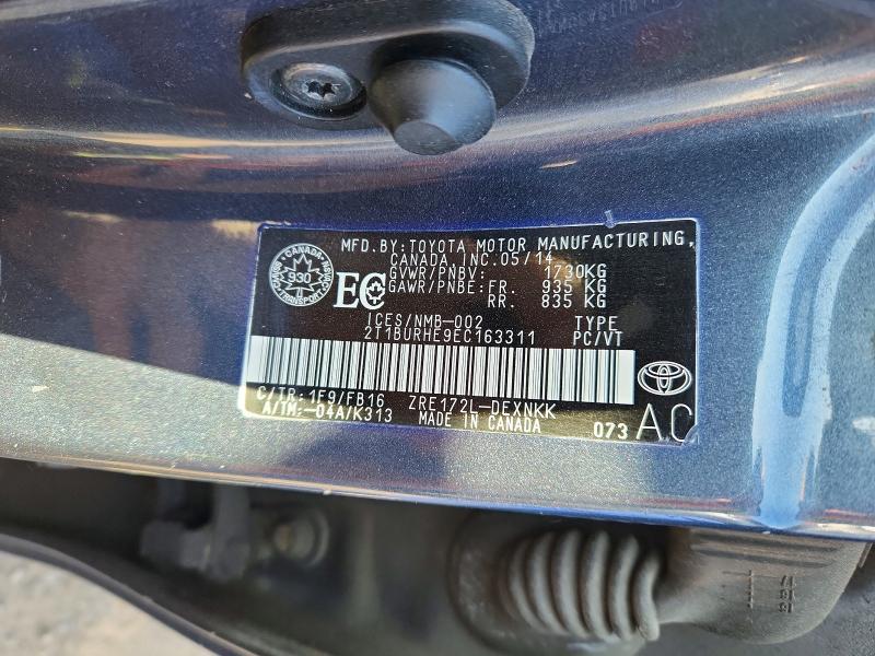 Продажа на аукционе авто 2014 Toyota Corolla, vin: 2T1BURHE9EC163311, номер лота: 50835526