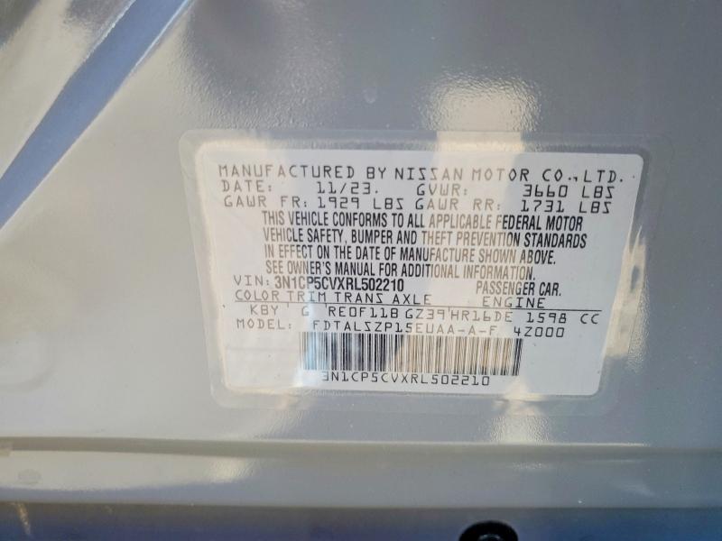 Aukcja sprzedaży 2024 Nissan Kicks, vin: 3N1CP5CVXRL502210, numer aukcji: 50514286