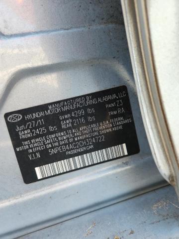 Aukcja sprzedaży 2012 Hyundai Sonata, vin: 5NPEB4AC2CH324722, numer aukcji: 50766586