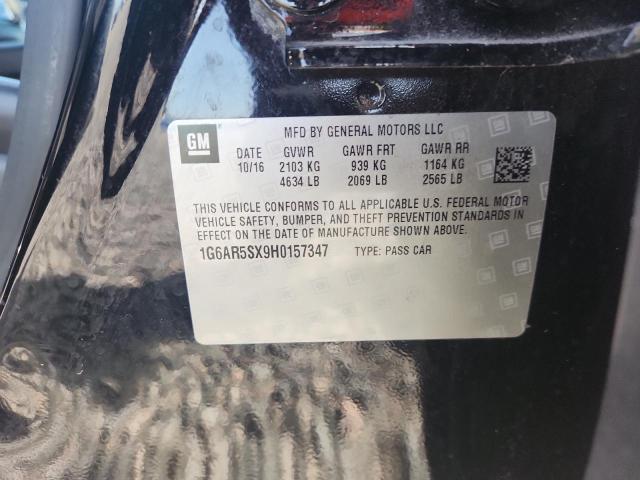 2017 Cadillac Cts მანქანა იყიდება აუქციონზე, vin: 1G6AR5SX9H0157347, აუქციონის ნომერი: 49571346