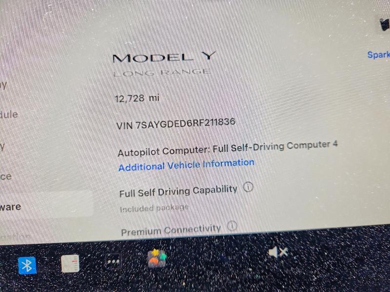 Продажа на аукционе авто 2024 Tesla Model Y, vin: 7SAYGDED6RF211836, номер лота: 49014086