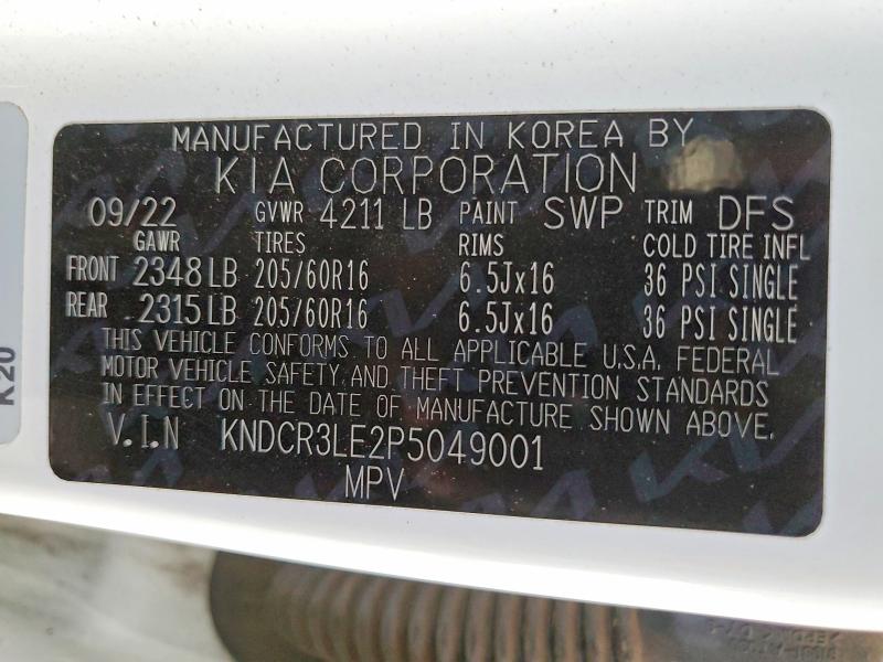 Aukcja sprzedaży 2023 Kia Niro, vin: KNDCR3LE2P5049001, numer aukcji: 51184096