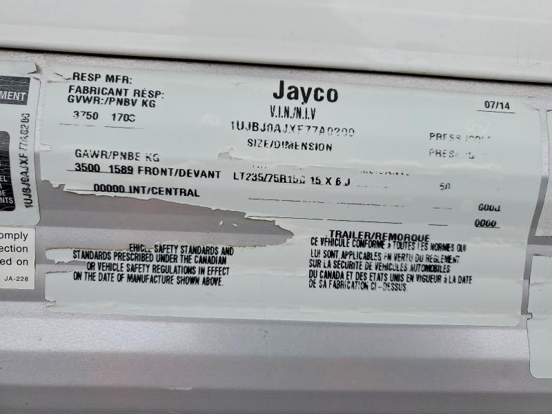 Aukcja sprzedaży 2015 Jayco 195rb, vin: 1UJBJ0AJXF77A0200, numer aukcji: 49804336