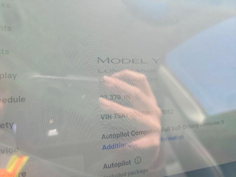Продаж на аукціоні авто 2022 Tesla Model Y, vin: 7SAYGDEE2NF571852, номер лоту: 50189106