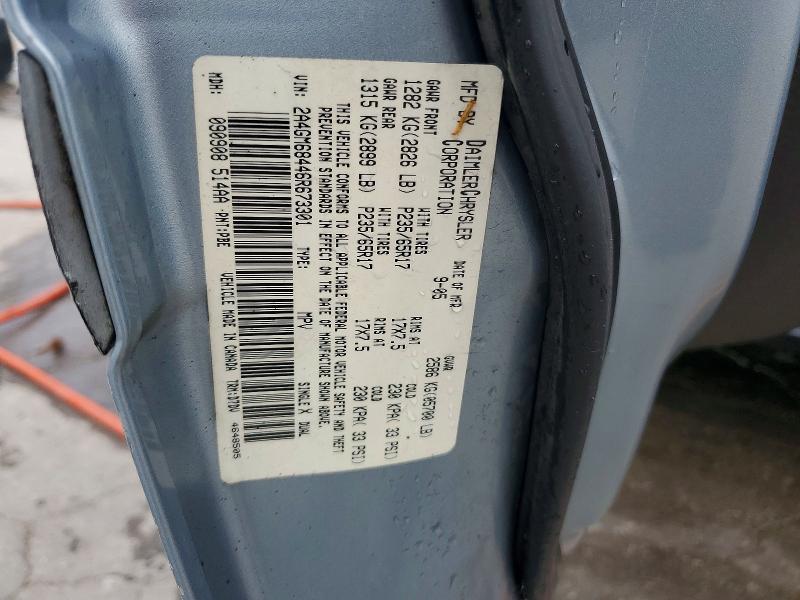 2006 Chrysler Pacifica მანქანა იყიდება აუქციონზე, vin: 2A4GM68446R673301, აუქციონის ნომერი: 51478706
