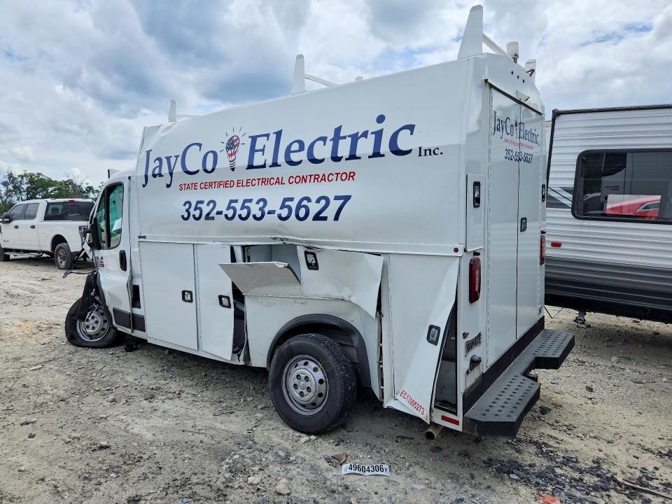 49604306 :رقم المزاد ، 3C7WRVKG3NE120383 vin ، 2022 Ram Promaster 3500 مزاد بيع