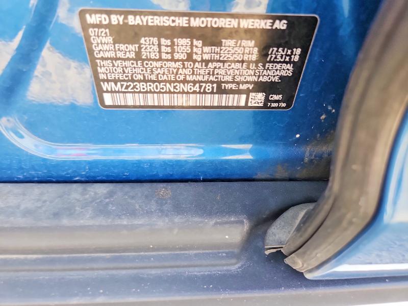 Aukcja sprzedaży 2022 Mini Cooper, vin: WMZ23BR05N3N64781, numer aukcji: 51253486