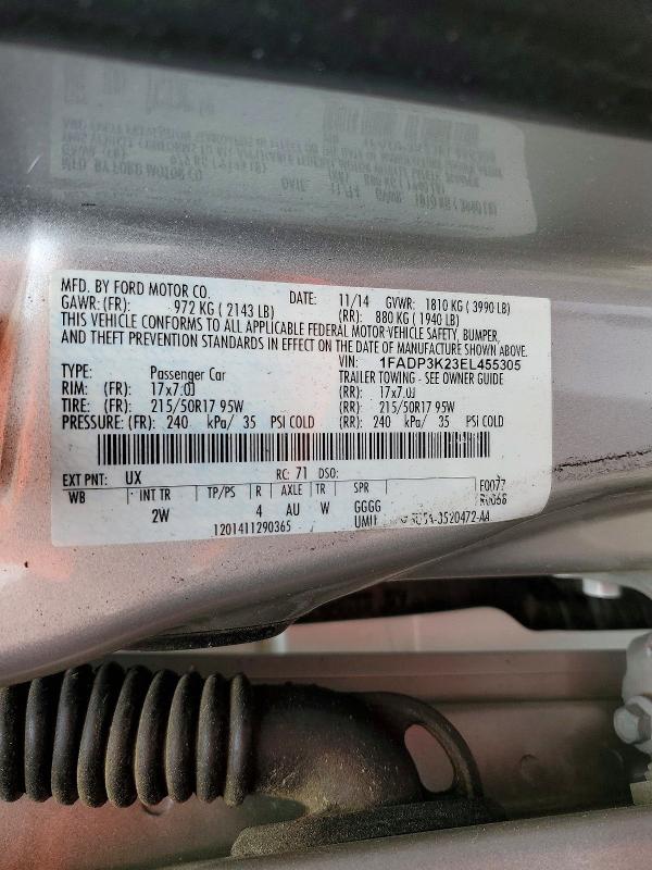 Продаж на аукціоні авто 2014 Ford Focus, vin: 1FADP3K23EL455305, номер лоту: 51810256