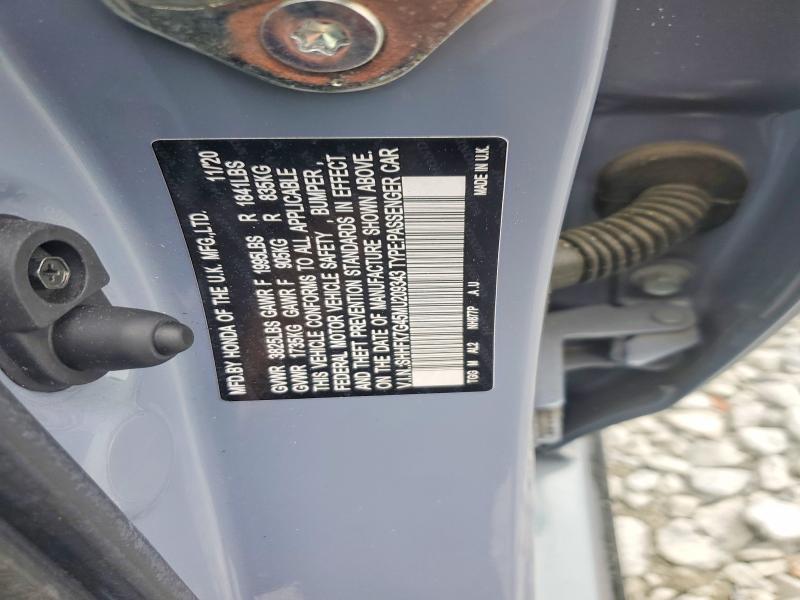 51301626 :رقم المزاد ، SHHFK7G45MU209343 vin ، 2021 Honda Civic مزاد بيع