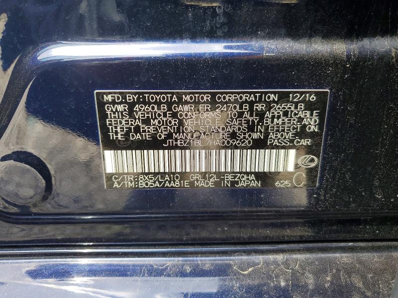 Aukcja sprzedaży 2017 Lexus Gs 350, vin: JTHBZ1BL7HA009620, numer aukcji: 49560516
