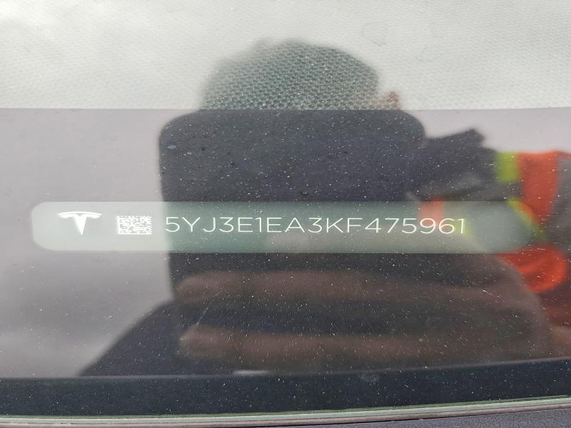 Продажа на аукционе авто 2019 Tesla Model 3, vin: 5YJ3E1EA3KF475961, номер лота: 50676146