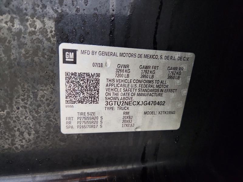 Продажа на аукционе авто 2018 Gmc Sierra, vin: 3GTU2NECXJG470402, номер лота: 46925796