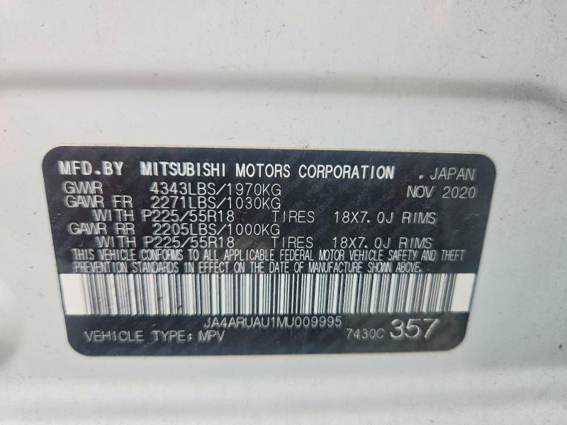 Продаж на аукціоні авто 2021 Mitsubishi Outlander Sport, vin: JA4ARUAU1MU009995, номер лоту: 50522366