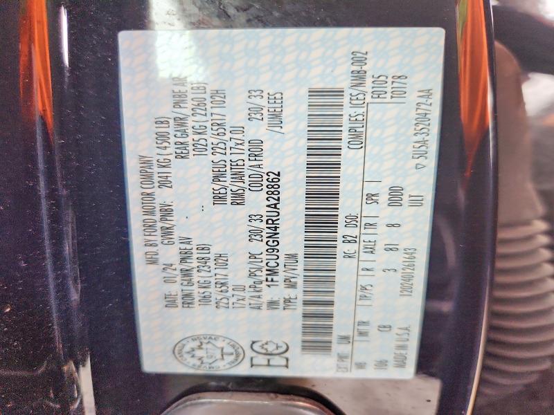 Продаж на аукціоні авто 2024 Ford Escape, vin: 1FMCU9GN4RUA28862, номер лоту: 49902186